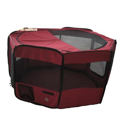 China Viable Wholesale 600D Fabric Dog Play Pens With 8 Panels for sale