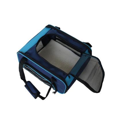 China Sustainable dog carrier bag with mesh window for sale