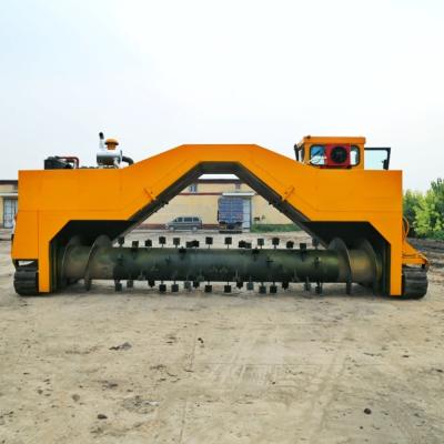 China Topdressing Commercial Automatic Topdressing Compost Turner Making Equipment Animal Fertilizer Mixier Fertilizer Machine for sale