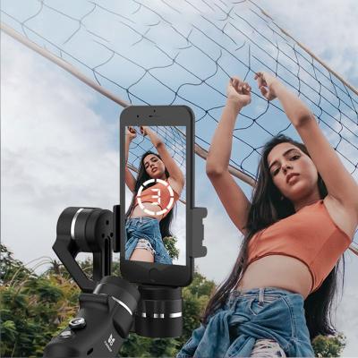 China New Arrival 3 Axis Handheld Smart Mobile Phone Gimbal Phone Supports Android and IOS Support Action Camera Video Gimbal Stabilizer for sale