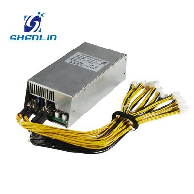 China 12V 1800W2000W 220*110*65mm 6/8gpu Uninterrupted Machine Power Supply for sale