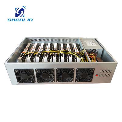 China With Wholesale 8 GPU Rig Case Server GPU Fan Chassis Supporting RTX 3060x8 Full Speed ​​48mh/s Machine (Dose Not Include Graphics Card) for sale