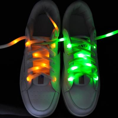 China Round Glow in the Dark Laces LED Flashing Lace for sale