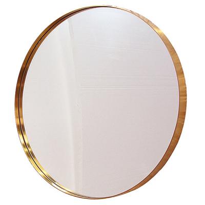 China Wholesale Modern Decorative Cosmetic Mirror Bedroom Bathroom Wall Mirror Rose Gold Mirror On Sale for sale