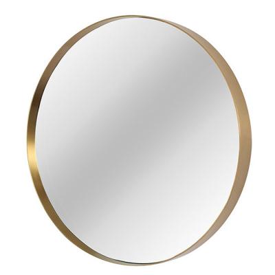 China Ruicheng Wholesale Modern Best Selling High Quality Gold Framed Round Shape Wall Mirror 50 60 70 80 90Cm for sale