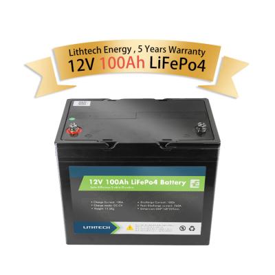 China Free shipping 12v 100ah 12v 100ah lithium ion battery pack lifepo4 battery with LCD screen in Germany 260*168*209mm for sale