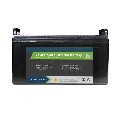 China Plastic solar ABS lithium batteries 24V 50ah lifepo4 Li ion battery pack with built-in BMS for caravan rv for sale