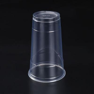 China High Quality Disposable Biodegradable Clear Custom Pet Plastic Cup Eco - Friendly for sale