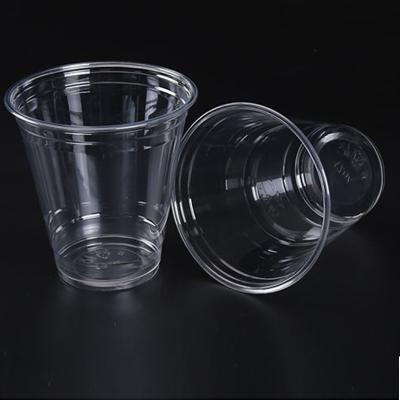 China Wholesale Custom Logo Pet Dessert Disposable Clear Plastic Coffee Cup Eco - Friendly for sale