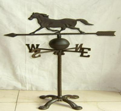 China Decorative Metal Cast Iron Horse Weather Wind Paddle for sale