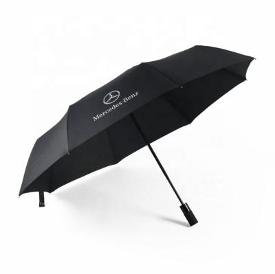 China Rover Benz Audi Three Fold Folding Auto Land Volkswagen Umbrella Fully Automatic Advertising Umbrella for sale