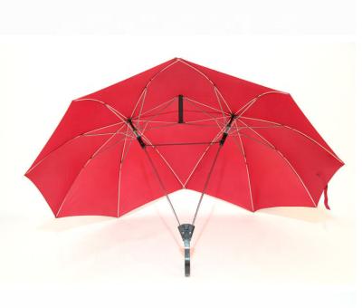 China Double folding lovers' umbrellas can be printed with LOGO for sale