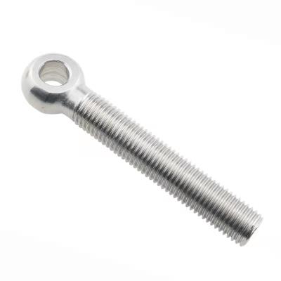 China Round 304 Stainless Steel Slotted Screw With Hole Bolt Ring Slotted Screw Small Fish-Eye Lifting Screw M5 M6 M8 for sale