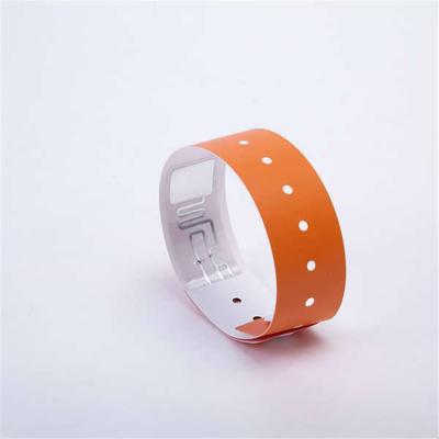 China Amusement Park Wholesale 13.56Mhz Print Custom Event Rfid Paper Wristband As Tickets For Concert for sale