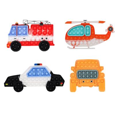 China Educational Toys Stir Toys Timi 2022 New Silicone Stir Sensory Toy Transportation Vehicle Fidget Poppers Doll Stirrer Toys For Autism Special Need for sale