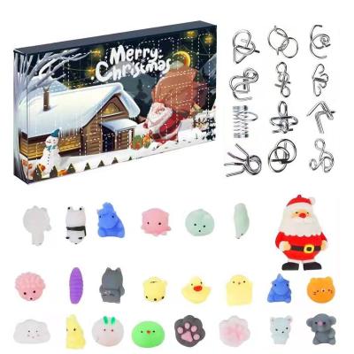 China Chridren fidgety Advent Timi Christmas fidgety person toy gift set and fidgety person advent with squeeze toys and educational toys for sale