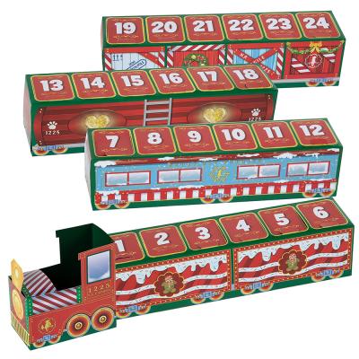 China Chridren plays Timi's New Release Unique Design Train Travel Mystery Advent Calendar for Kids Christmas Advent Calendar for sale