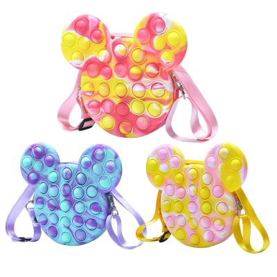 China Cute Kids Unicorn Figdet Bag Timi Pops Bubbles Popet Busty Cross Body Bag, Silicone Miki Mouse Popis Bags For Girls for sale