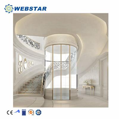 China Soundproof Residential Elevator 200kg Traction Home Villa Elevator Prices Beautiful Small Residential Elevators Design for sale