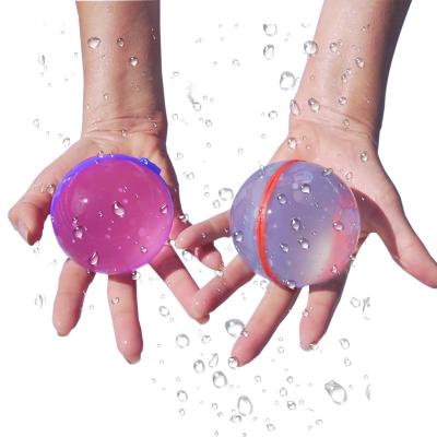 China New Design Play Recycle Self-Sealing Filling Water Balls Beads Stress Ball Bath Toy Silicone Educational Children Toys for sale