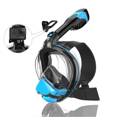 China New CO2 Emission Top Dry Air Diving Full System Full System Silicone Full Face Gear Snorkeling Goggle For Swimming Set for sale