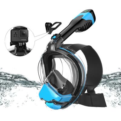 China New Co2 Emission Top Dry High Quality Full System Electric Air Diving Mask Factory Gear Snorkeling Face Mask for sale