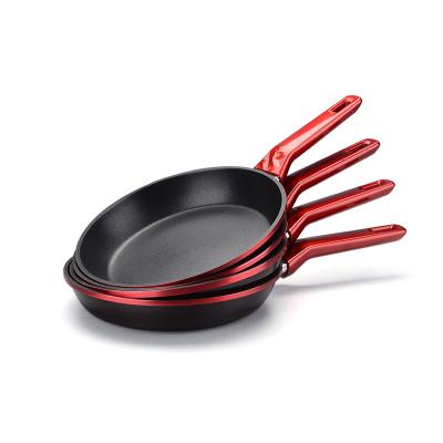 China Ambient Induction Forged Non-Stick Frying Pan Viable Pan Kitchen Skillets Aluminum Non Frying Stick Pans for sale