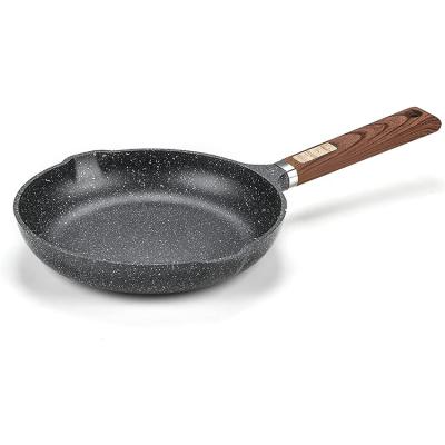 China 8 Inch Viable Frying Pan Non Stick Coating Non Stick Induction Stone Cookware Frying Pan Omelet Pan for sale