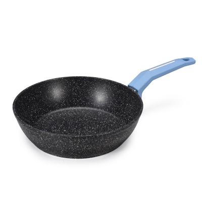 China From France Double Side Frying Pan Oem Frying Pan Aluminum Non Stick Stone Viable Pans for sale