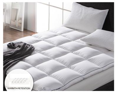 China Low Price Soft Cotton Mattress Fabric Duck Down Feather Filled Mattress Topper for sale