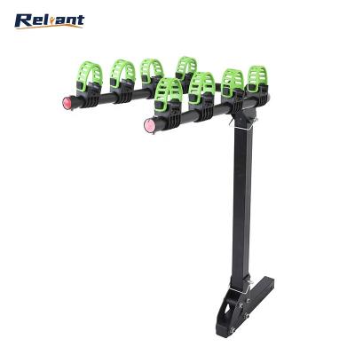 China Durable Professional Universal Outdoor Portable Travel Bike Hitch Rack For 4 Bicycle for sale