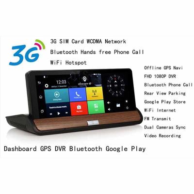 China 7 Inch Car GPS Android Automotive Navigation with 3G SIM Card WCDMA Network and WiFi Dash Car Camera for sale