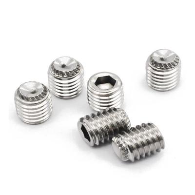 China Pan Factory Price DIN916 SS304 Stainless Steel M3 M4 M5 M6 M8 M10 M12 Knurled Set Screw for sale