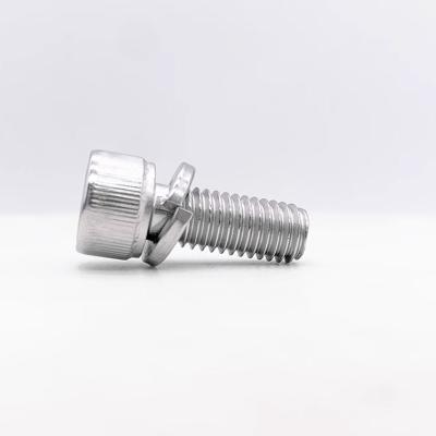 China Pan Metal Hexagon Socket Head Cup Screw Combination Knurled Screw With Round Gasket for sale