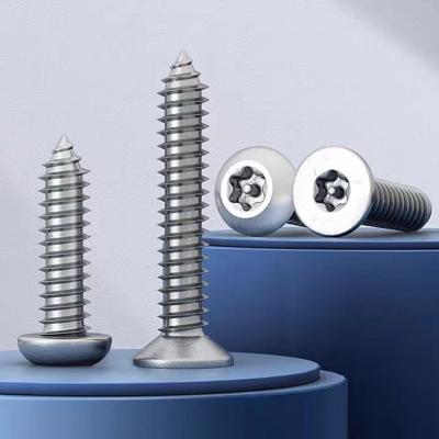 China Flat Pan Head Screw With Pin M2 M3 M4 M5 M6 M8 M10 Pan OEM Manufacturer Round Self Drilling Torx Screws for sale