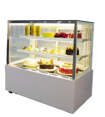 China Single-Temperature SPM Curved Pastry Showcase Fridge 3 Tier Rack Bakery Freezer Refrigerator Cake Display Chiller for sale