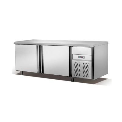 China Single-Temperature Stainless Steel Refrigeration and Cool-keeping Table for Kitchen Under Counter Fridge for sale