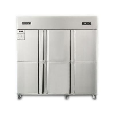 China Double-temperature kitchen freezer fridge fridge 6 door stainless steel refrigerator for restaurant for sale