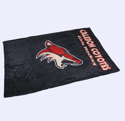 China PORTABLE Wholesale Sports OEM Digital Sublimated Flannel Fleece Printing Blanket for sale