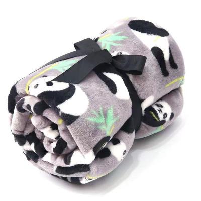 China Anti-Static Stain Knit Blanket Cartoon Flannel Coral Blanket Small Military Blanket for sale