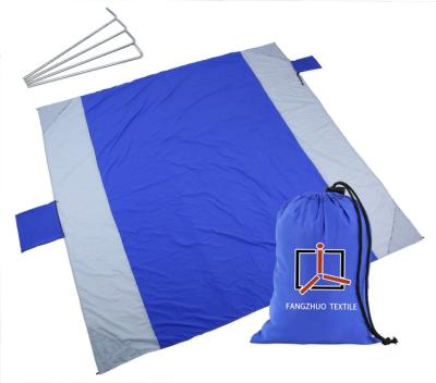 China Compressed Portable Waterproof Sand Parachute Beach Free Mat Picnic for sale