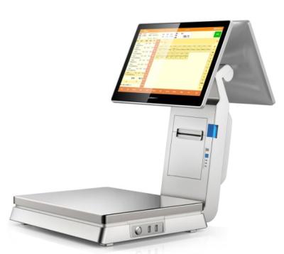 China Dual Screen Windows Touch POS Scale 8GROM / 64G SSD for sale