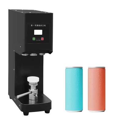 China Semi Automatic Beverage PET Can Coffee Juice Can Sealer Sealing Machine Tin Tennis Ball Can Sealer Machine for sale