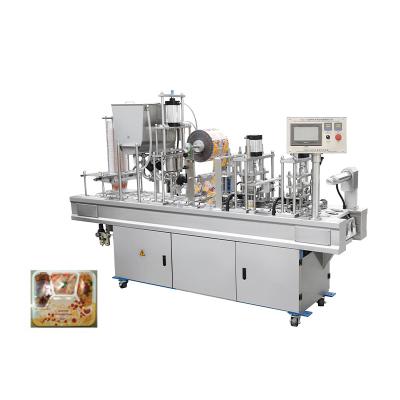 China Semi-pneumatic Food Yogurt Cup Filling And Packaging Cup Juice Filling And Sealing Machine Machine And Filling Sealing Machine for sale