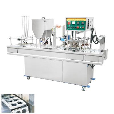 China 20200309J Full Automatic Beverage Production Line 2 Cups Inline Water Filling And Sealing Machine for sale