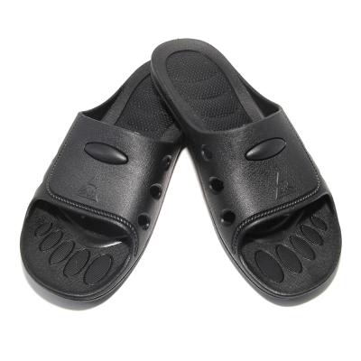 China Cleanroom Dustproof Good Quality ESD SPU Shoes Blue Black Antistatic Slippers 36-46 for sale