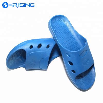 China Cleanroom Anti-Static Blue Constant Hot Selling Black PVC PU ESD Anti-Static SPU Anti-Static Slippers for sale