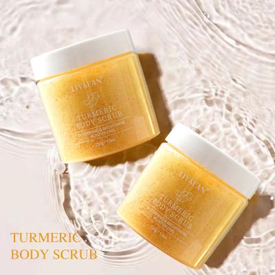 China Exfoliator Newcomer Skin Exfoliating Deep Cleansing Body Sugar Scrub Acne Treatment Lighting Turmeric Face Pore Thoroughly for sale