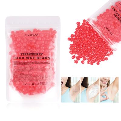 China Wholesale Custom Bulk Hot Sugar Waxing Pearls Face Body Legs Armpit Hair Removal Film 100g 1kg Hard Wax Depilatory Beans For Hair Removal for sale