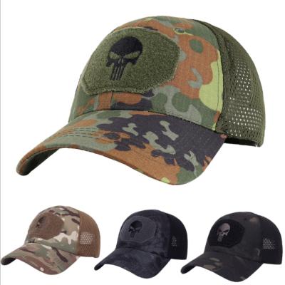 China Camouflage Casual Military Baseball Cap Embroidery Punisher Hat Sun Hat Sports Military Hat for sale